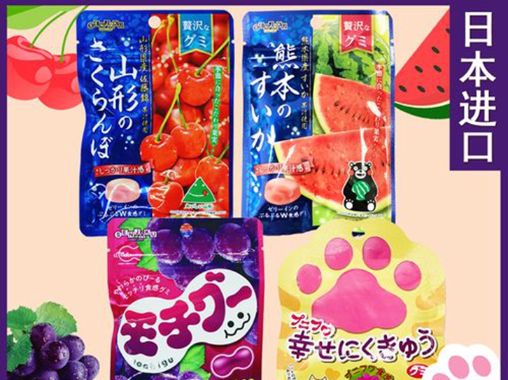 日本食品糖果進口報關資料