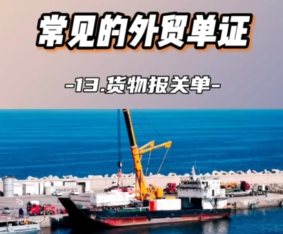 常見的外貿(mào)單證,貨物報關(guān)單常識
